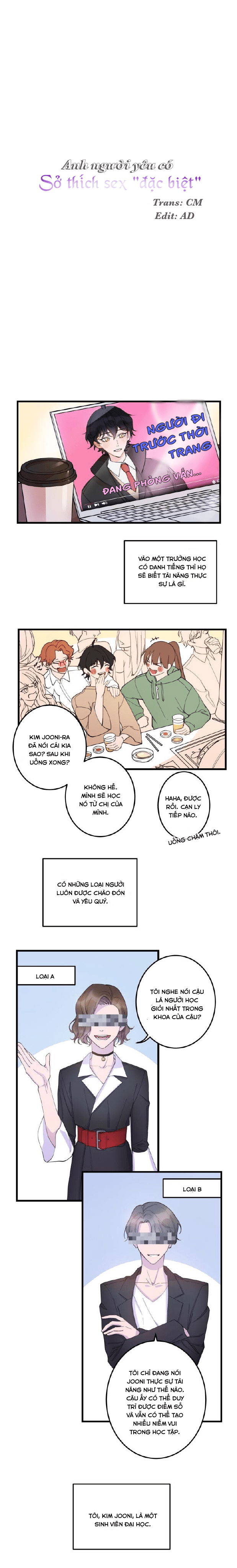 Anh người yêu có sở thích sex đặc biệt - Chapter 1