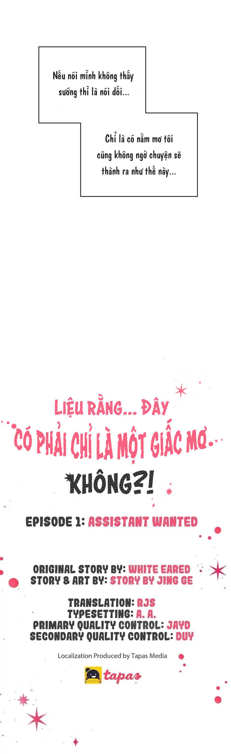 Liệu Rằng... Đây Có Phải Chỉ Là Một Giấc Mơ Không!? - Chapter 1